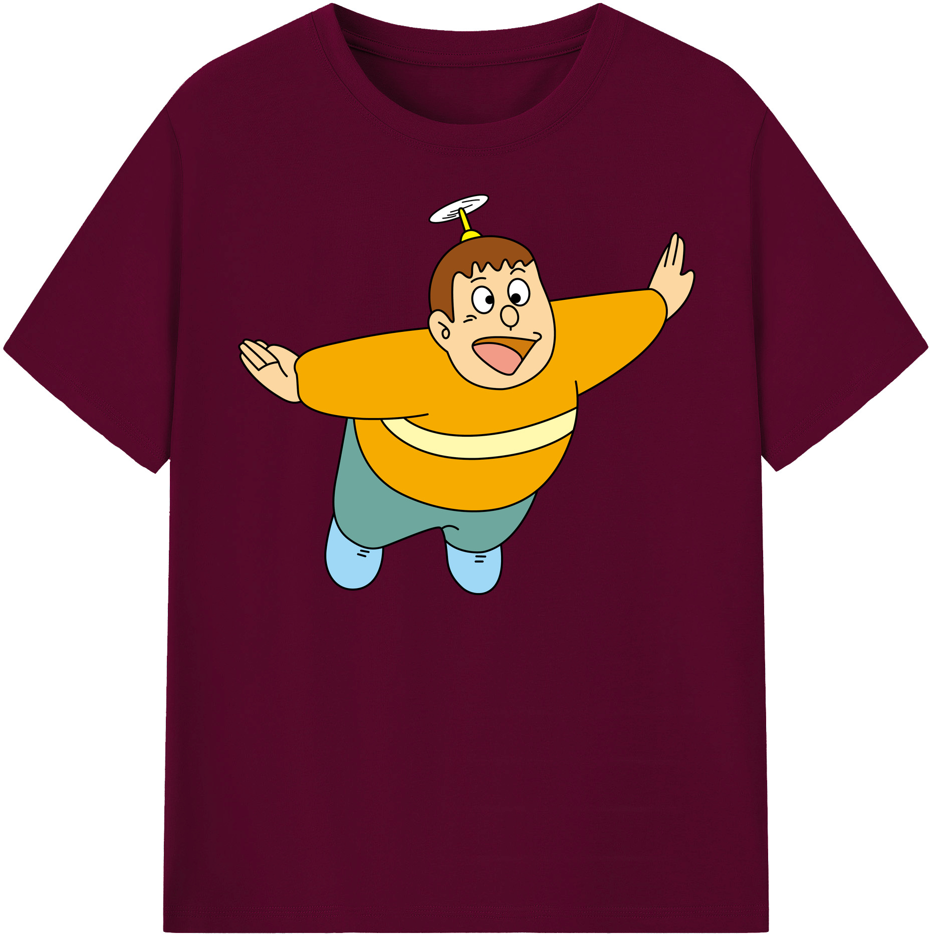 （画像用） ドラえもん 剛田武 Doraemon Gouta Takeshi レディースカジュアルプリントTシャツ（綿100％）